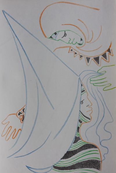 Jean COCTEAU - Belle tunique, 1957 - Lithographie originale 2