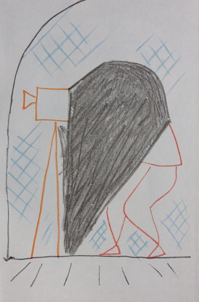 Jean COCTEAU : Le photographe, 1957 - Lithographie originale 2