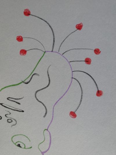 Jean COCTEAU : Le délire, 1957 - Lithographie originale 2