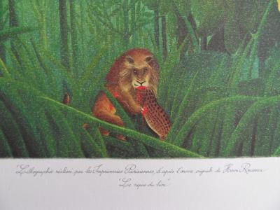 Le Douanier ROUSSEAU (d’après) - Le repas du Lion - Lithographie 2
