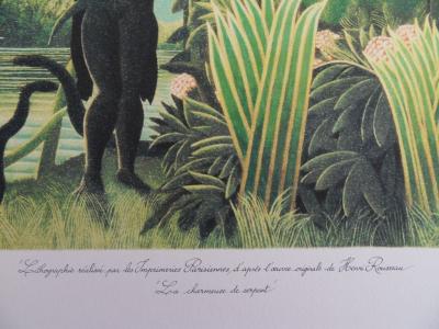 Le Douanier ROUSSEAU (d’après) - La charmeuse de serpents - Lithographie 2