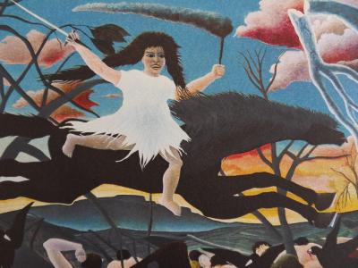 Le Douanier ROUSSEAU (d’après) : La Guerre - LITHOGRAPHIE Originale signée #1976 2