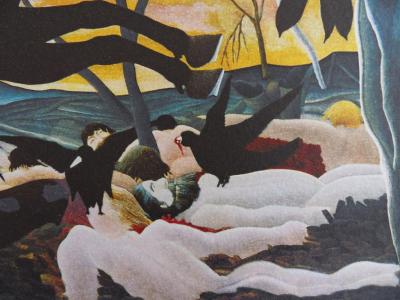 Le Douanier ROUSSEAU (d’après) : La Guerre - LITHOGRAPHIE Originale signée #1976 2