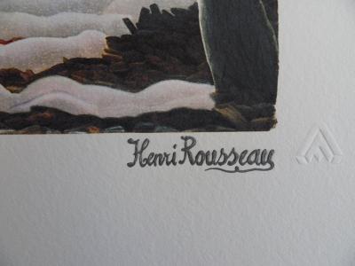 Le Douanier ROUSSEAU (d’après) : La Guerre - LITHOGRAPHIE Originale signée #1976 2