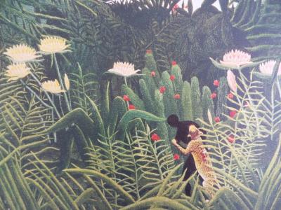 Le Douanier ROUSSEAU (d’après) - Paysage de forêt vierge, Lithographie 2
