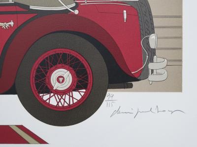 Denis-Paul NOYER : Mercedes Mannheim 370 & Casino de MONTE CARLO-  lithographie Originale signée au crayon, 115 ex 2