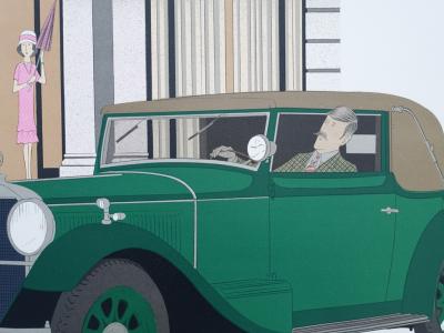 Denis-Paul NOYER : Mercedes et Hotel de Paris - Lithographie originale 2