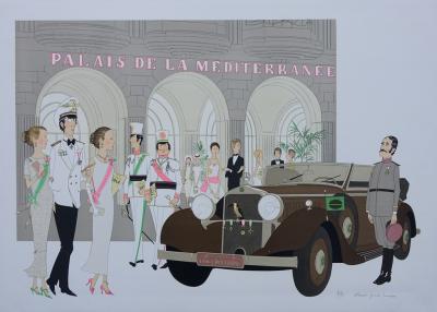 Denis-Paul NOYER : Palais de la Méditerranée - Lithographie signée au crayon, édition limitée 2