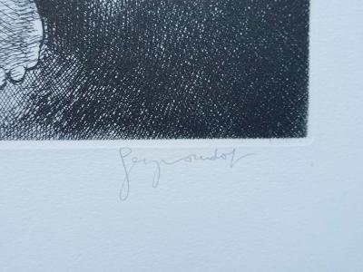 Georges OUDOT - Nu de dos - Gravure originale à l’eau forte signée au crayon 2