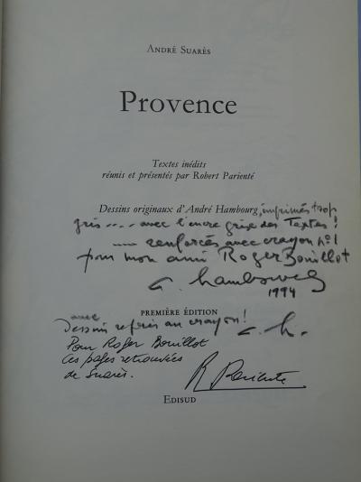 André HAMBOURG : Provence - Livre avec dédicace et 13 dessins originaux renforcés au crayon 2