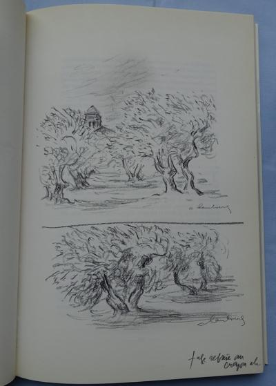 André HAMBOURG : Provence - Livre avec dédicace et 13 dessins originaux renforcés au crayon 2