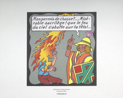 HERGE (d’après) -  TINTIN le temple du soleil  - 3 lithographies 2