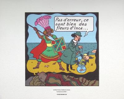 HERGE (d’après) -  TINTIN le temple du soleil  - 3 lithographies 2