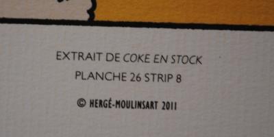 Hergé (d’après) - Tintin : Coke en stock  - Trois Lithographie 2
