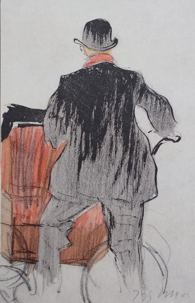Jacques VILLON (d’après) - L’orgue de barbarie , 1959 - Croquis 2