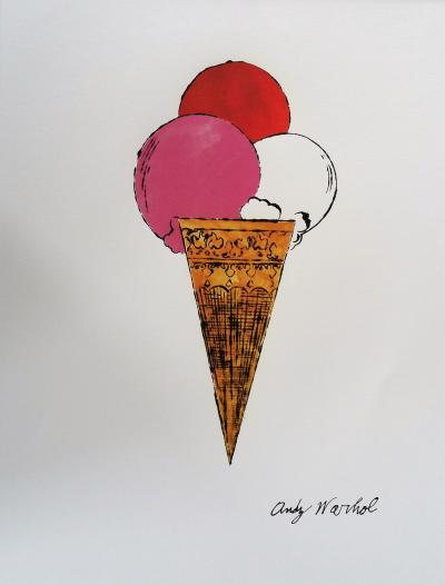 Andy WARHOL (d’après) - Ice cream - Granolithographie 2