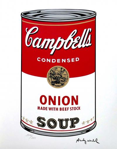 Andy WARHOL (d’après) - Campbell’s Soup Onion - Granolithographie 2