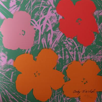 Andy WARHOL (d’après) - Flower IV - Granolithographie 2