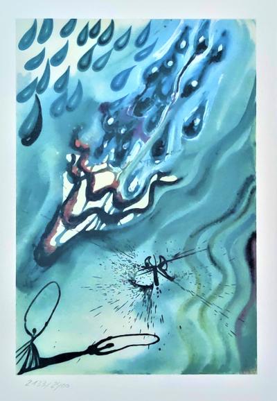 Salvador DALI (d’après) - Alice aux pays des merveilles - Lithographie 2