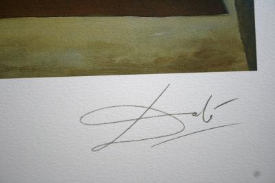 Salvador DALI (d’après) - Apparition du Visage d’Aphrodite de Cnide dans un paysage - Lithographie 2