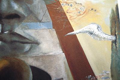 Salvador DALI (d’après) - Apparition du Visage d’Aphrodite de Cnide dans un paysage - Lithographie 2