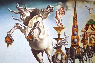 Salvador DALI (d’après) - La tentation de Saint-Antoine, 1988 - Lithographie 2