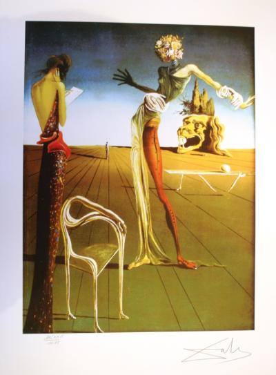 Salvador DALI (1904-1989) (d’après) - Woman with Head of roses, 1988, Lithographie