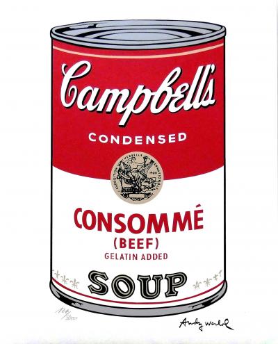 Andy WARHOL (d’après) - Campbell’s Soup Consommé - Granolithographie 2