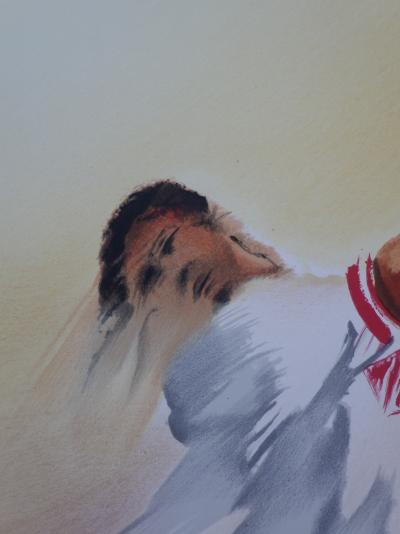 Maurice FILLONNEAU : Golf (Le swing), Lithographie Originale signée au crayon 2