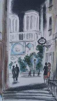 André DIGNIMONT - Quartier Notre Dame à Paris, 1950, Gravure signée 2