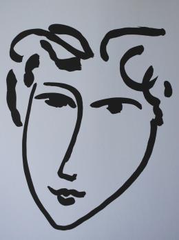 Henri MATISSE (d’après) - Femme au doux visage, Lithographie signée 2