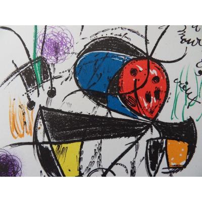 Joan MIRO - Pour Fernand Mourlot -  Lithographie originale 2