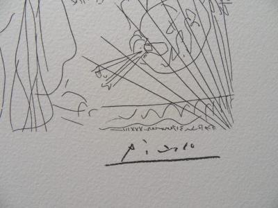 Pablo PICASSO (d’après) - La Muse et le peintre -  Lithographie signée #1200ex 2