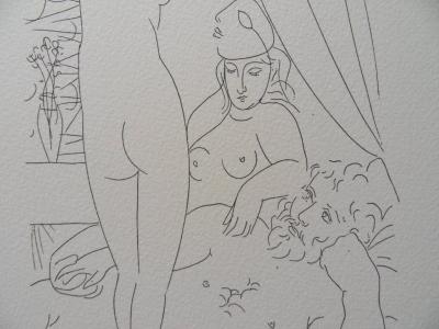 Pablo PICASSO (d’après) - Le maître contemplatif -  Lithographie signée #1200ex 2