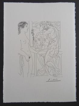Pablo PICASSO (after) - The doubt of the sculptor, lithograph 2