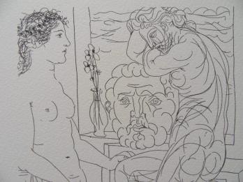 Pablo PICASSO (after) - The doubt of the sculptor, lithograph 2