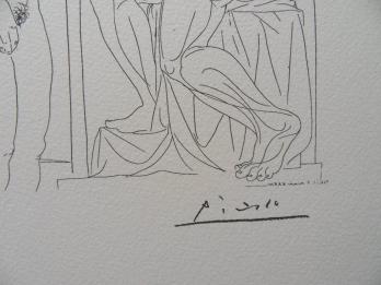 Pablo PICASSO (after) - The doubt of the sculptor, lithograph 2