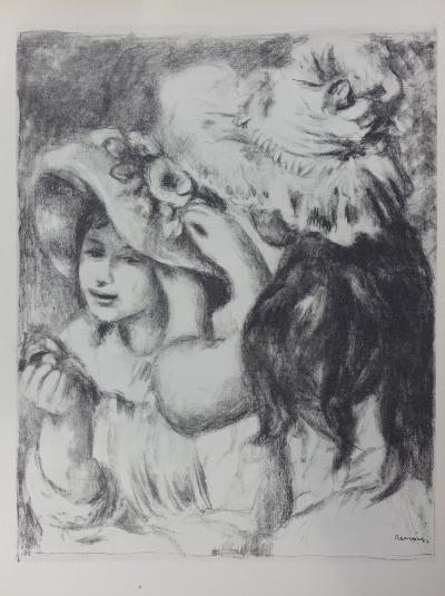 Pierre Auguste RENOIR (d’après) - Le chapeau épinglé, 1951 - Lithographie 2