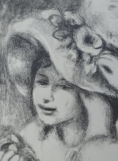 Pierre Auguste RENOIR (d’après) - Le chapeau épinglé, 1951 - Lithographie 2