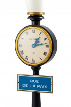 LECOULTRE - Pendule réverbère rue de la Paix 2