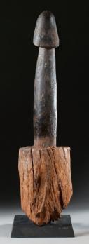 BÉNIN, Fon, Dahomey - Phallus cultuel en bois très dur 2