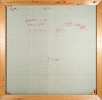 Chris CARPI - Surface non plana, Elemento libero, 1981, Acrylique sur toile signée 2