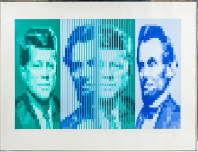 Jean-Pierre YVARAL - JFK Lincoln, 1976 - Lithographie 2