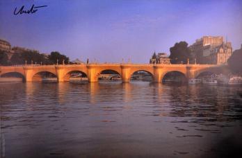 Cristo, Le Pont Neuf 1985, signé par Cristo sur le devant, photographie de Jeanne-Claude, 61,4 x 92,9 CM 2