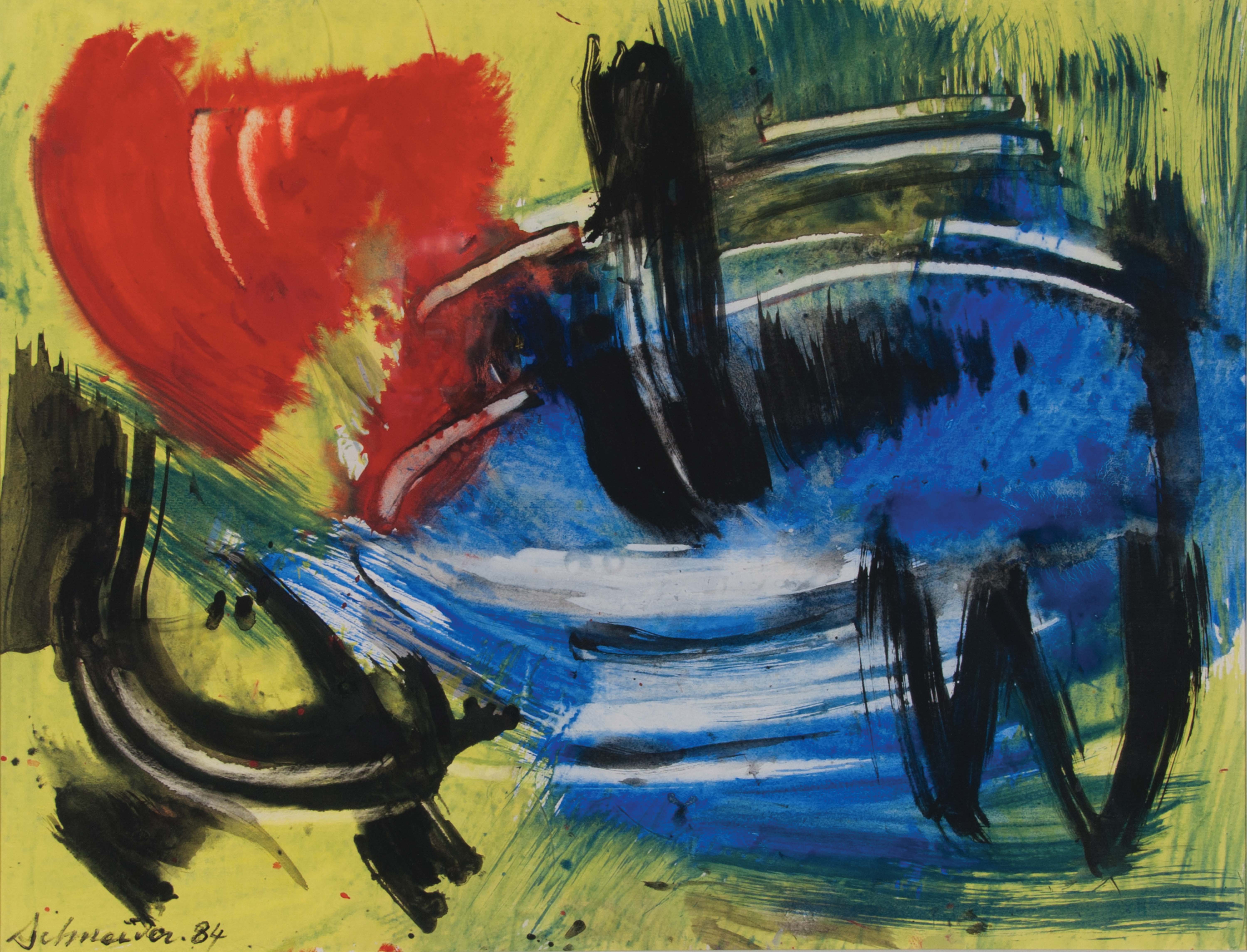 Gérard Schneider Composition, 1984 Post War & Modern Art Plazzart