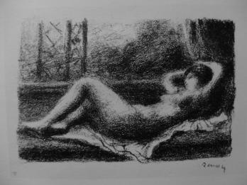 Pierre Auguste RENOIR (d’après) - Nu couché, Lithographie signée 2