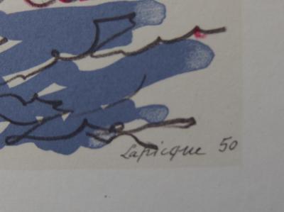 Charles LAPICQUE - Vue de Marseille, Lithographie signée 2
