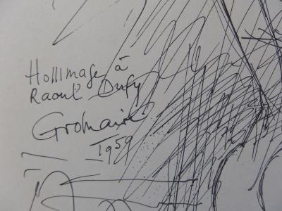 Marcel GROMAIRE - Unbekanntes Modell - signierte Lithografie 2
