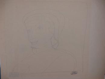 André DERAIN - Portrait d’homme casqué, Dessin original signé 2