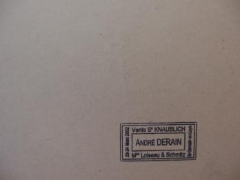 André DERAIN - Portrait d’homme casqué, Dessin original signé 2